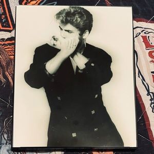 GEORGE MICHAEL Gorgeous B&W 8X10 Framed Photo NEW